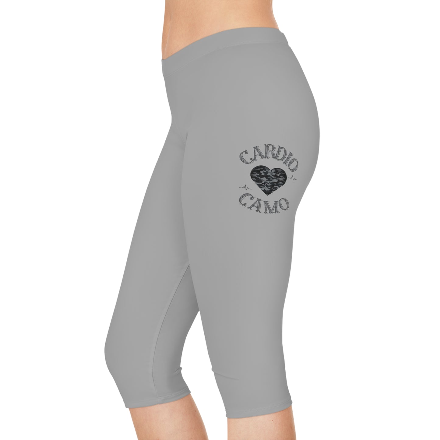 Cardio Camo - Women's Capri Leggings