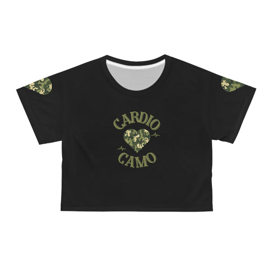 Cardio Camo Crop Tee