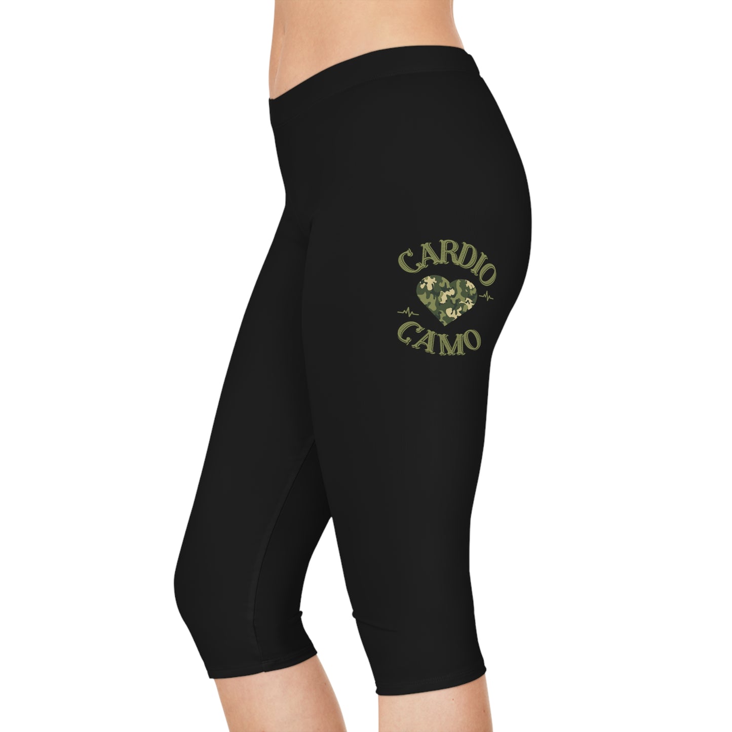 Cardio Camo - Women's Capri Leggings