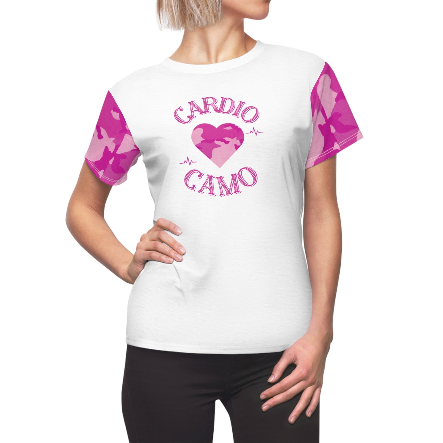 Cardio Camo - Women's Cut & Sew Tee